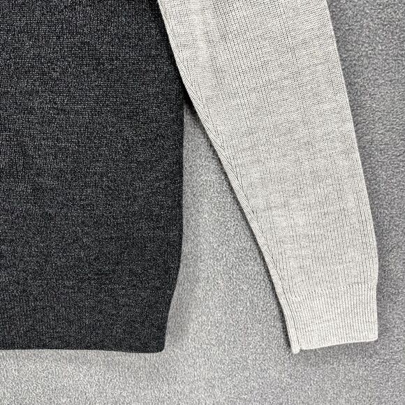 Peter‎ Millar Sweater Mens Medium Gray Blue Crown Crewneck Merino Wool Knit - Picture 16 of 16